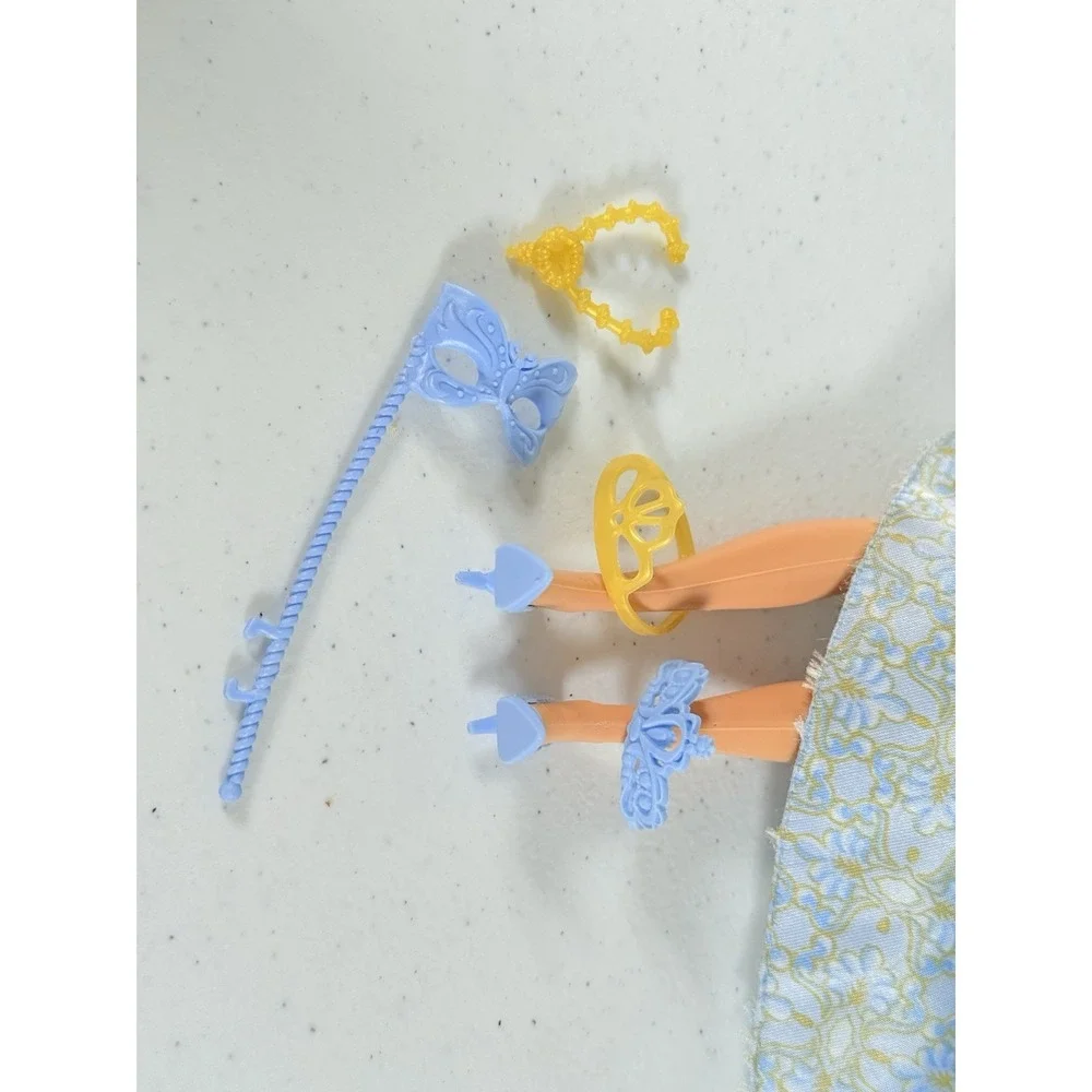 Barbie Masquerade Ball Princess Doll Blue Dress 2007 Mattel M6345 M3441 READ